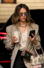 JESSICA ALBA Arrives at Her Office in Los Angeles 02/25/2021