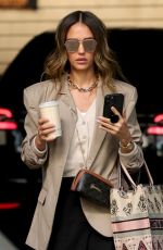 JESSICA ALBA Arrives at Her Office in Los Angeles 02/25/2021