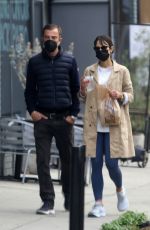 JORDANA BREWSTER and Mason Morfit at Milo and Olive in Brentwood 02/19/2021
