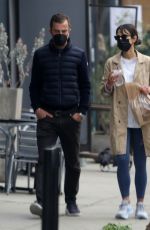 JORDANA BREWSTER and Mason Morfit at Milo and Olive in Brentwood 02/19/2021
