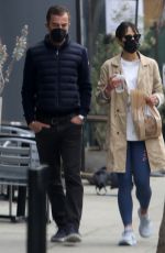 JORDANA BREWSTER and Mason Morfit at Milo and Olive in Brentwood 02/19/2021
