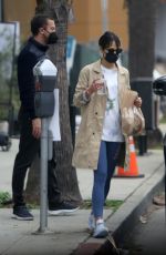 JORDANA BREWSTER and Mason Morfit at Milo and Olive in Brentwood 02/19/2021