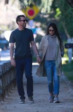 JORDANA BREWSTER and Mason Morfit Out for Morning Walk in Brentwood 02/05/2021