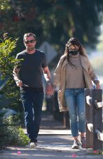 JORDANA BREWSTER and Mason Morfit Out for Morning Walk in Brentwood 02/05/2021