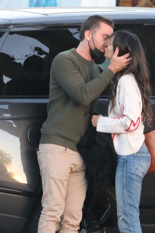 JORDANA BREWSTER and Mason Morfit Out Kissing in Malibu 02/25/2021