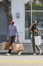 JORDANA BREWSTER and Mason Morfit Out Shopping in Beverly Hills 02/16/2021