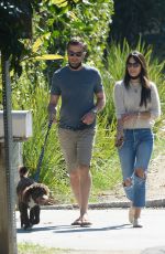 JORDANA BREWSTER and Mason Morfit Out with Their Dog in Los Angeles 02/07/2021