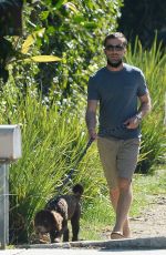 JORDANA BREWSTER and Mason Morfit Out with Their Dog in Los Angeles 02/07/2021