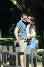 JORDANA BREWSTER and Mason Morfit Out with Their Dog in Los Angeles 02/07/2021