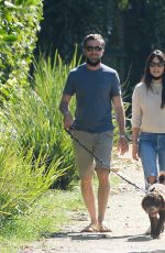 JORDANA BREWSTER and Mason Morfit Out with Their Dog in Los Angeles 02/07/2021