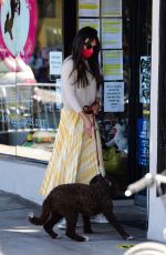 JORDANA BREWSTER Out with Her Dog in Brentwood 02/20/2021