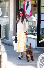 JORDANA BREWSTER Out with Her Dog in Brentwood 02/20/2021