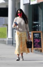 JORDANA BREWSTER Out with Her Dog in Brentwood 02/20/2021