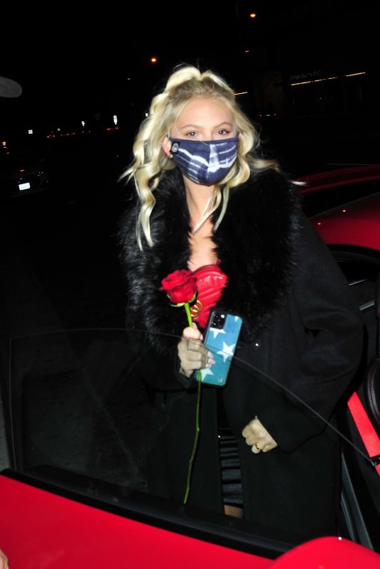 JORDYN JONES Arrives at Boa Steakhouse in West Hollywood 02/16/2021