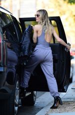 JOY CORRIGAN at a Photoshoot for Alo Yoga in Los Angeles 02/16/2021