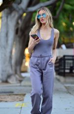 JOY CORRIGAN at a Photoshoot for Alo Yoga in Los Angeles 02/16/2021