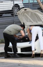 JOY CORRIGAN Leaves a Marijuana Dispensary in West Hollywood 02/14/2021