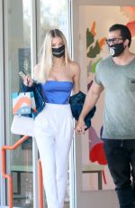 JOY CORRIGAN Leaves a Marijuana Dispensary in West Hollywood 02/14/2021