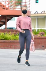 JULIANNE HOUGH Leaves Workout in Studio City 02/01/2021