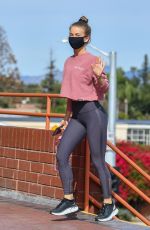 JULIANNE HOUGH Leaves Workout in Studio City 02/01/2021