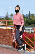 JULIANNE HOUGH Leaves Workout in Studio City 02/01/2021