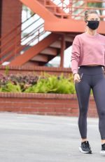 JULIANNE HOUGH Leaves Workout in Studio City 02/01/2021