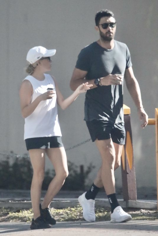 JUSTINE SCHOFIELD and Brent Staker Out in Brisbane 02/06/2021