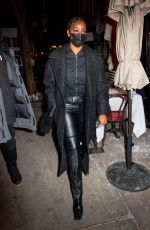 JUSTINE SKYE Out for Dinner at Carbone in New York 02/21/2021
