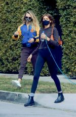KAIA GERBER and CARA DELEVINGNE Leaves a Gym in Los Angeles 02/15/2021