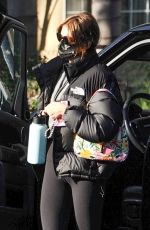 KAIA GERBER Arrives at Morning Workout in Los Angeles 02/25/2021