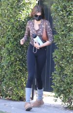 KAIA GERBER Heading to Her Daily Workout in West Hollywood 02/27/2021