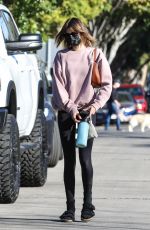 KAIA GERBER Heading to Pilates Class in West Hollywood 02/23/2021