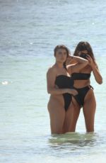 KALANI HILLIKER and NICOLETTE GRAY in Bikini at a Beach in Cancun 01/28/2021