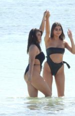 KALANI HILLIKER and NICOLETTE GRAY in Bikini at a Beach in Cancun 01/28/2021
