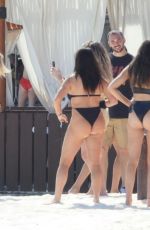 KALANI HILLIKER and NICOLETTE GRAY in Bikini at a Beach in Cancun 01/28/2021