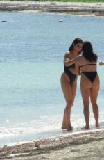 KALANI HILLIKER and NICOLETTE GRAY in Bikini at a Beach in Cancun 01/28/2021