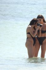 KALANI HILLIKER and NICOLETTE GRAY in Bikini at a Beach in Cancun 01/28/2021