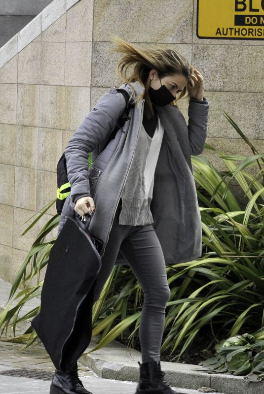 KAREN CARNEY Leaves Studios in Manchester 02/13/2021