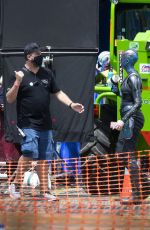 KAREN GILLAN on the Set of Thor: Love and Thunder in Sydney 02/01/2021