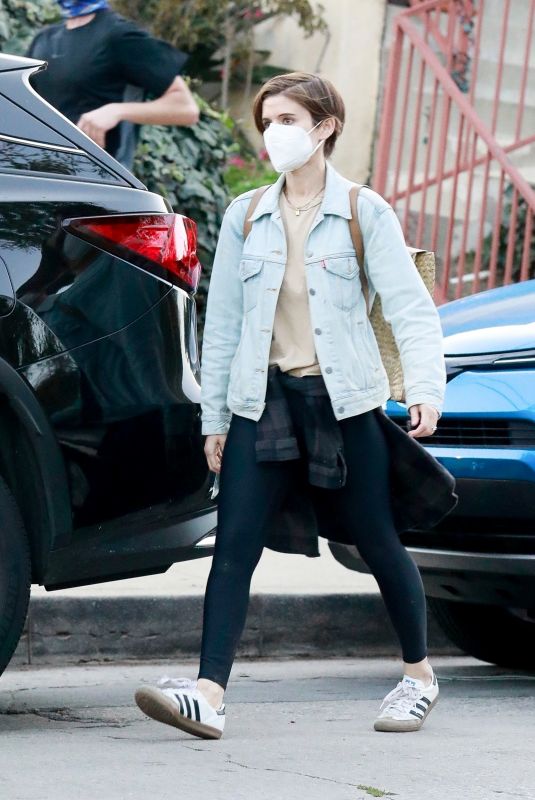KATE MARA Out at Silver Lake Park 02/26/2021