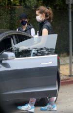 KATHERINE and CHRISTINA SXHWARZENEGGER Heading to a Tennis Match in Santa Monica 02/01/2021