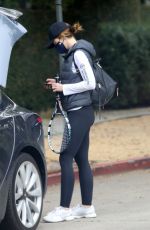 KATHERINE and CHRISTINA SXHWARZENEGGER Heading to a Tennis Match in Santa Monica 02/01/2021