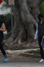 KATHERINE and CHRISTINA SXHWARZENEGGER Heading to a Tennis Match in Santa Monica 02/01/2021