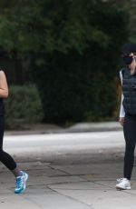 KATHERINE and CHRISTINA SXHWARZENEGGER Heading to a Tennis Match in Santa Monica 02/01/2021