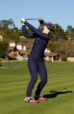 KATHRYN NEWTON Competing in AT&T Pebble Beach Pro Am Golf Tournament 02/10/2021