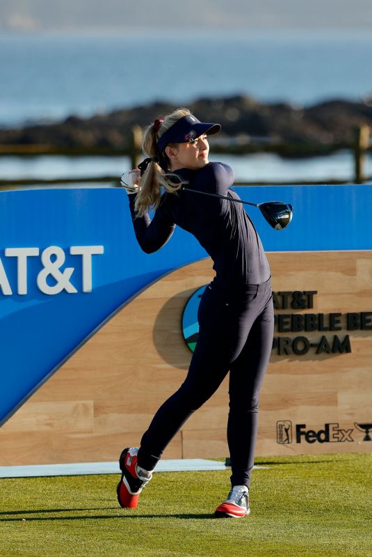 KATHRYN NEWTON Competing in AT&T Pebble Beach Pro Am Golf Tournament 02/10/2021
