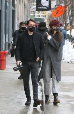 KATIE HOLMES and Emilio Vitolo Jr Out in New York 02/03/2021