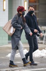 KATIE HOLMES and Emilio Vitolo Jr Out in New York 02/03/2021