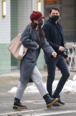 KATIE HOLMES and Emilio Vitolo Jr Out in New York 02/03/2021