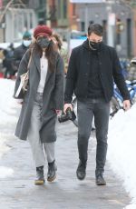 KATIE HOLMES and Emilio Vitolo Jr Out in New York 02/03/2021